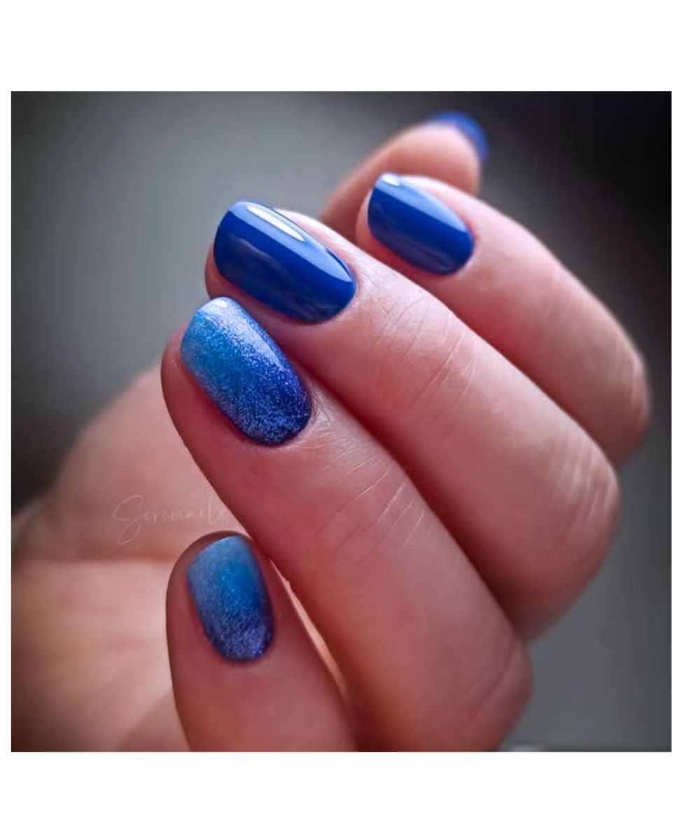 H087 Smalto semipermanente Blu S001 Top Coat