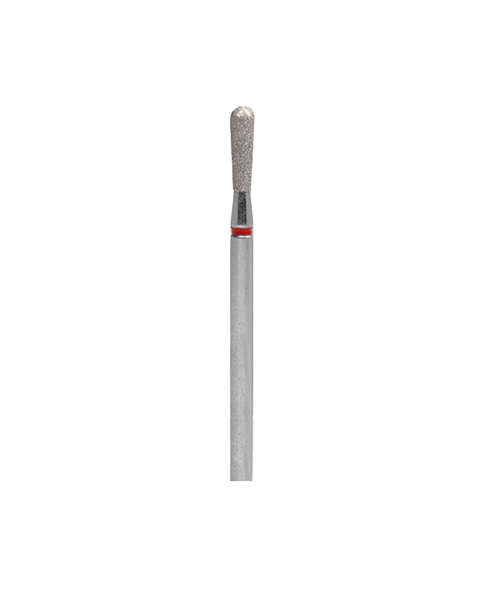 punta fresa diamante forma pera dry manicure 5mm