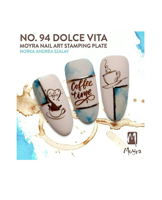94 dolce vita nail art decorazione stamping unghie