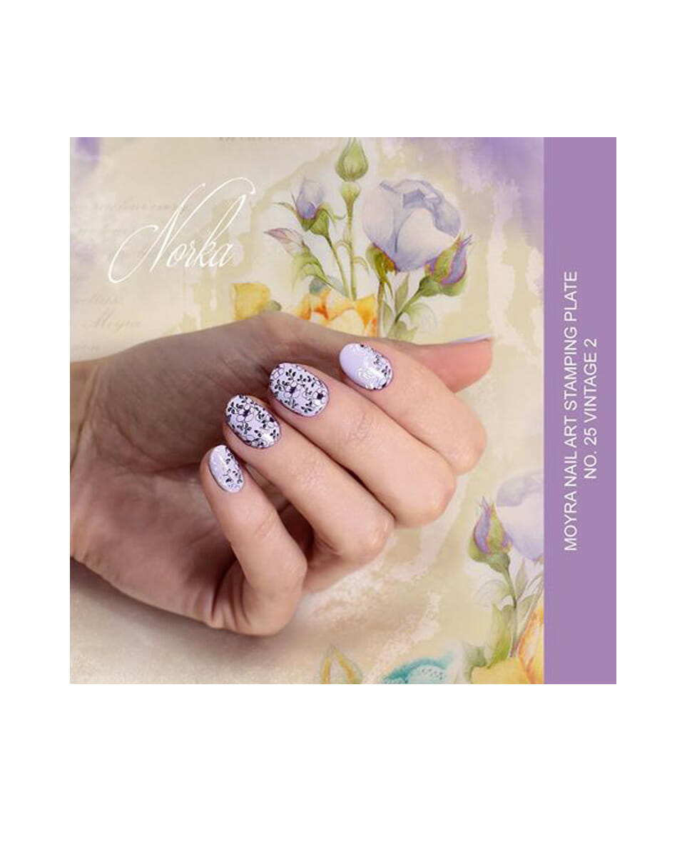 Piastra Stamping Moyra® 25 - Vintage 2 - 9,5cm x 14,5cm - immagine 4