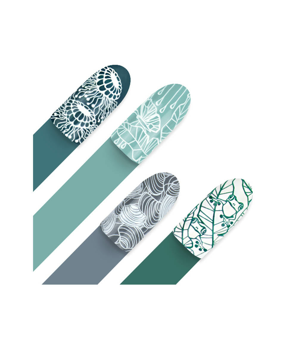 Piastra per Stamping Moyra Aquatic Numero 78 Unghie