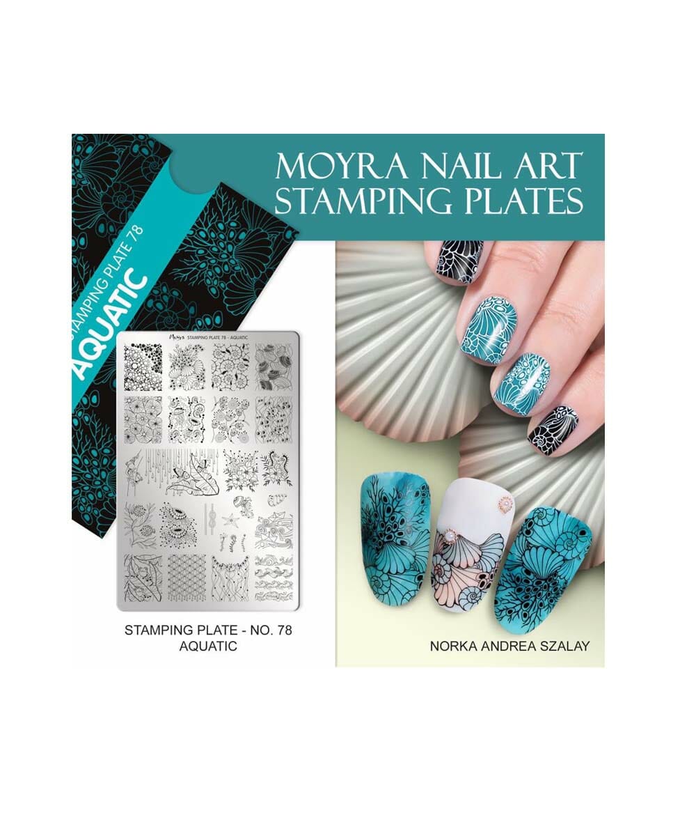 Unghie Tema Marino Piastra 78 Moyra Nail Art Estate