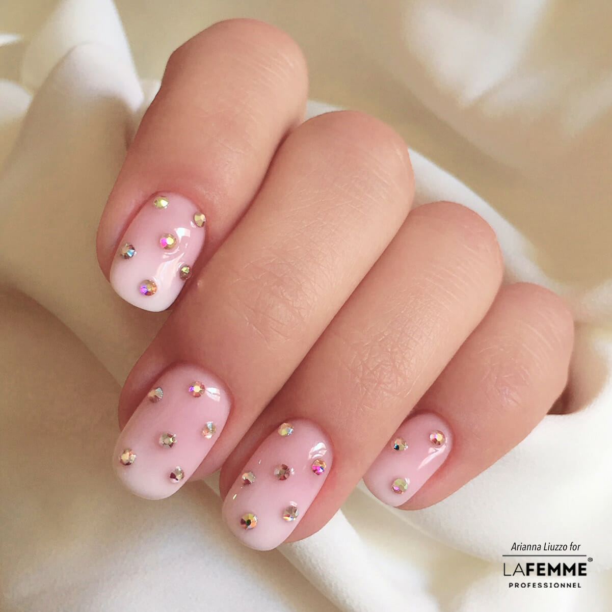 Unghie Sposa con Brillantini
