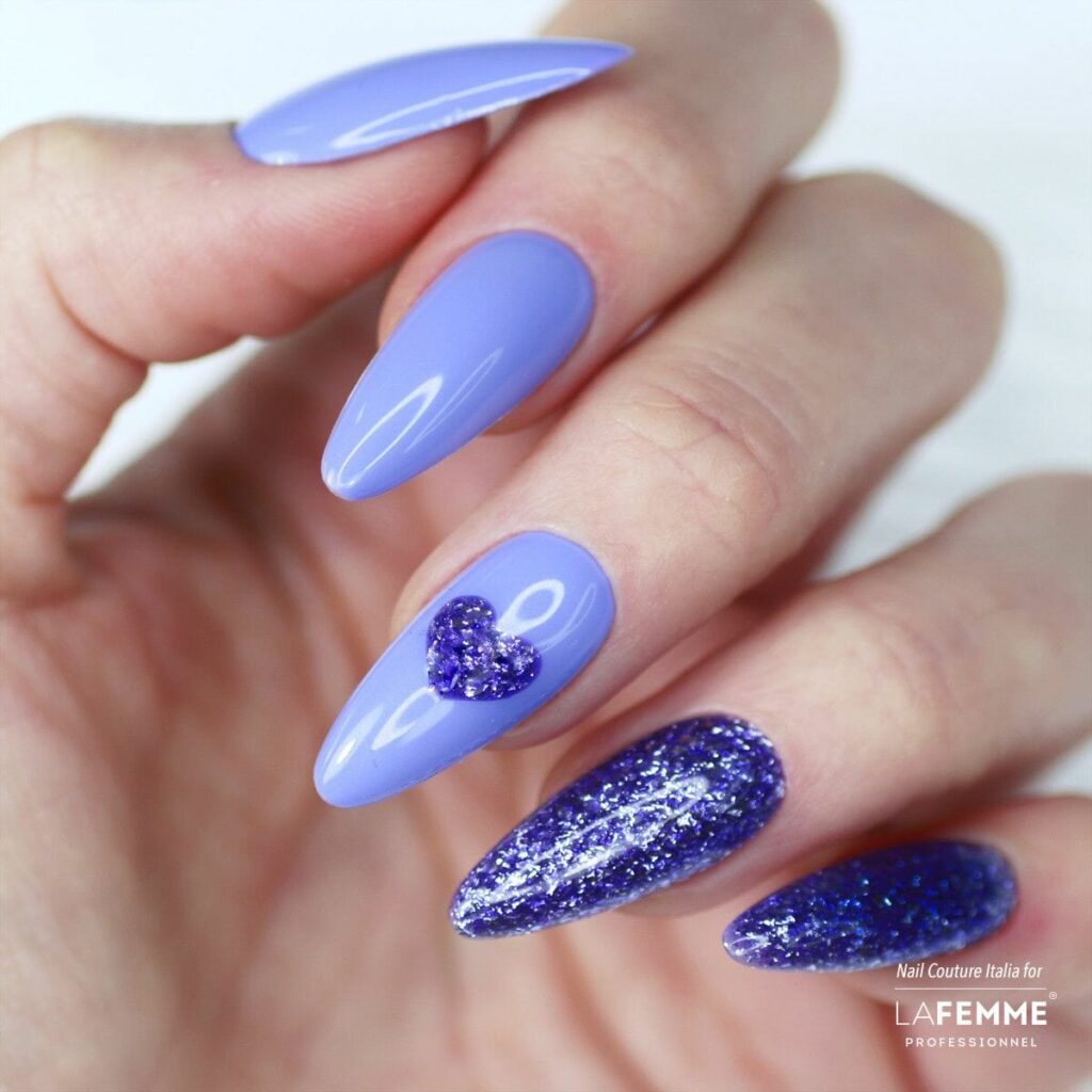nail art per principianti viola