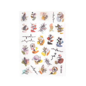 Adesivi per Unghie Fiori Astratti - Nail Art Autunno Sticker