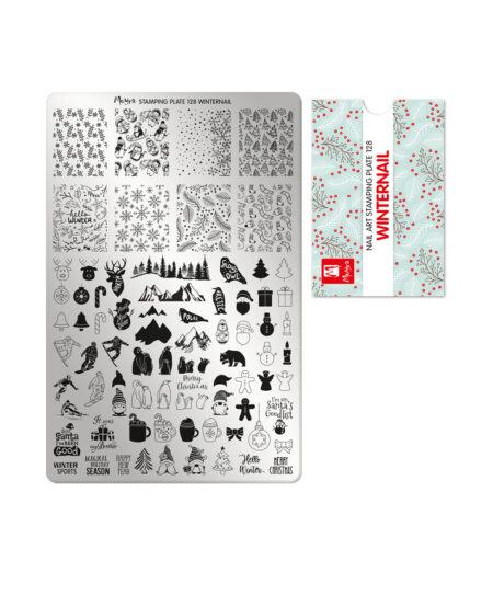 Piastra Stamping Moyra® 128 - Winternail - 9,5cm x 14,5cm