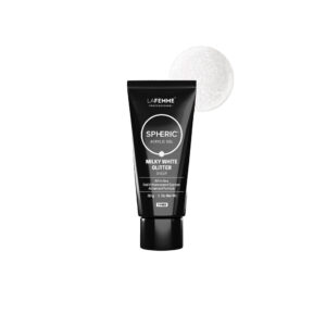 acrylic gel acrilico milky white glitter ricostruzione bianco babyboomer