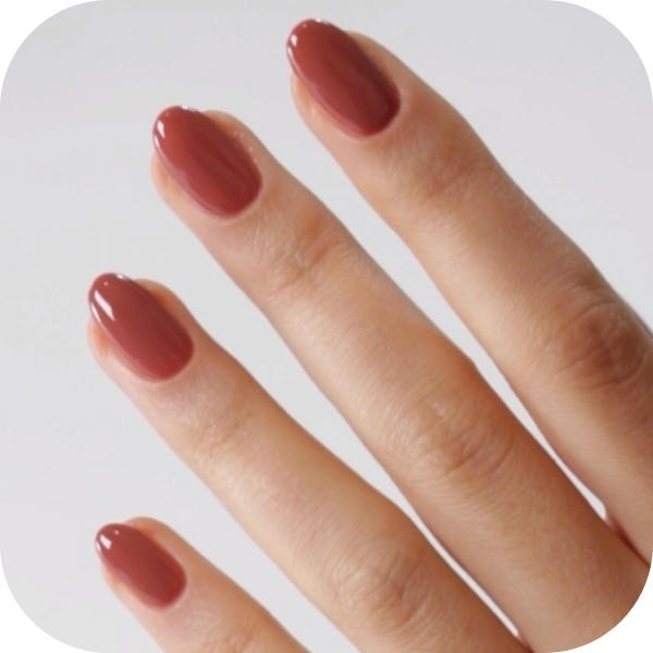 Nail art invernale rusty brown