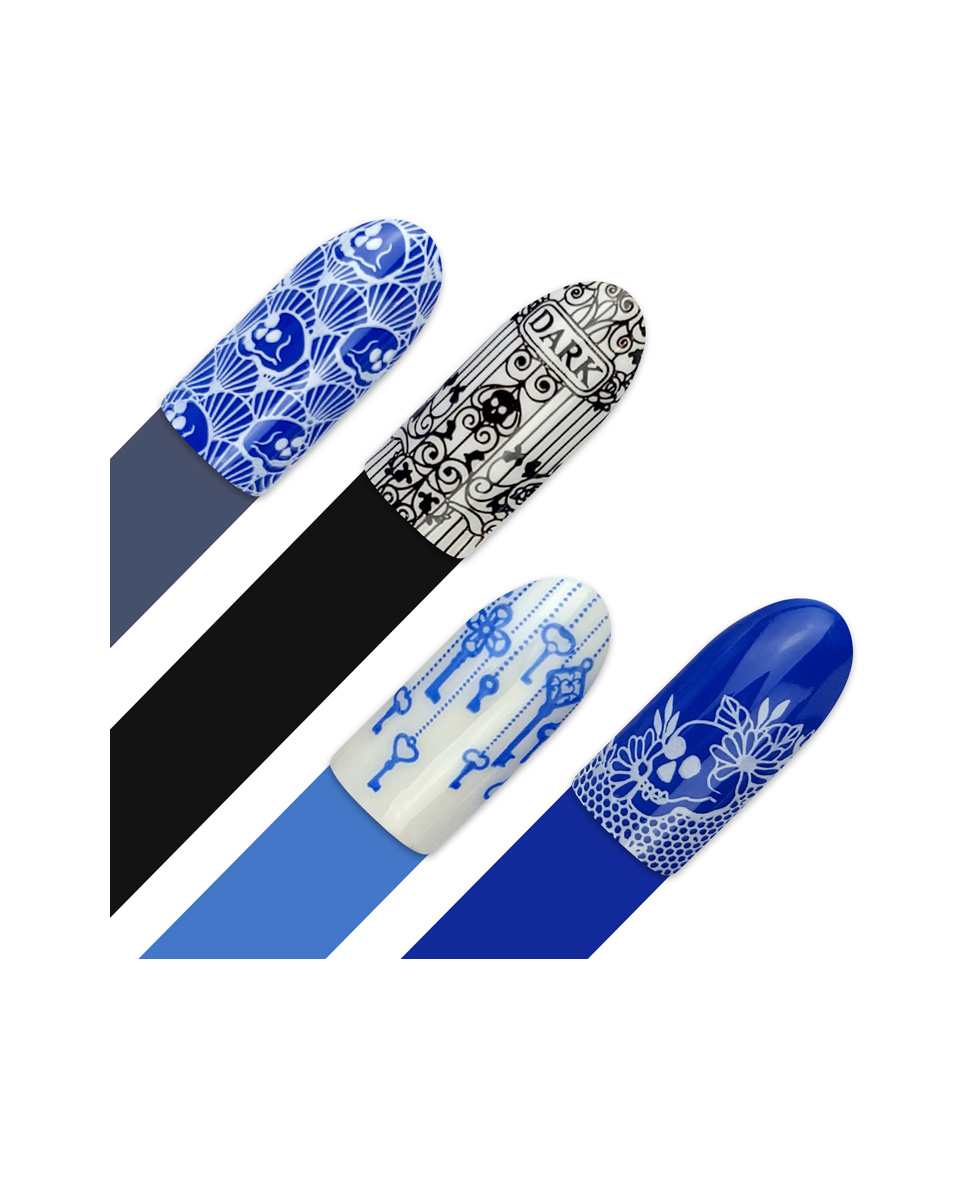 Piastra Stamping Moyra® 135 - Macabre - 9,5cm x 14,5cm - immagine 2