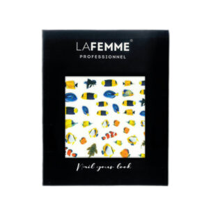 sticker per unghie con pesci nemo blu e arancio