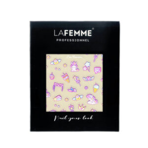 sticker per unghie con unicorni e arcobaleni