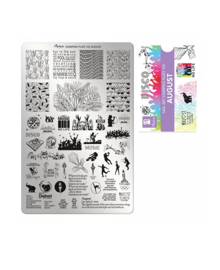 Piastra Stamping Moyra® 145 - August - 9,5cm x 14,5cm