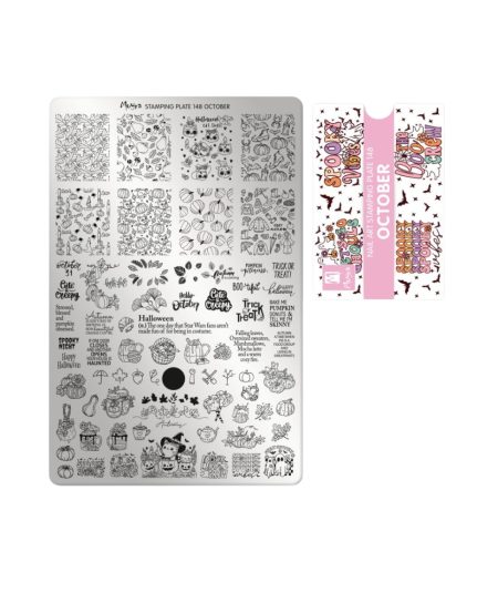 Piastra Stamping Moyra® 148 - October - 9,5cm x 14,5cm