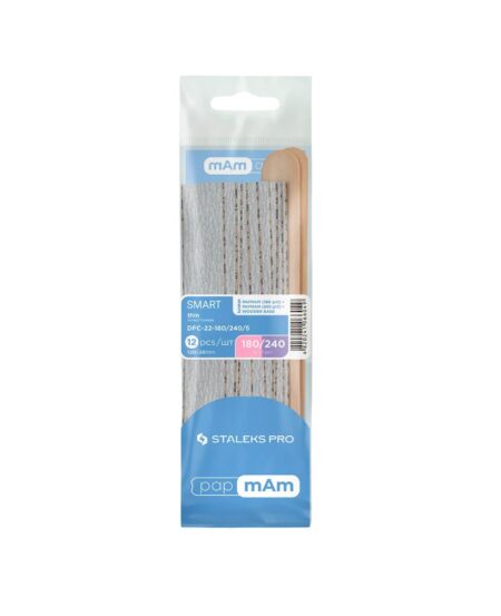 Ricambi papmAm Lima Dritta 180grit (5pz) e 240grit (5pz) Staleks + 2 Basi in Legno - SMART 22 DFC-22-180-240-5
