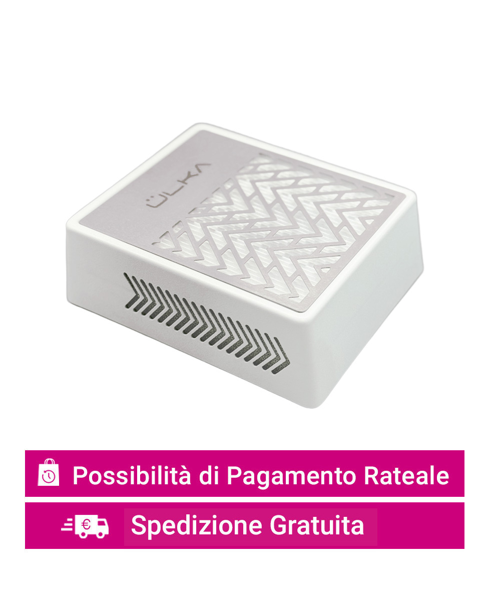 aspiratore unghie tavolo ulka handy bianco