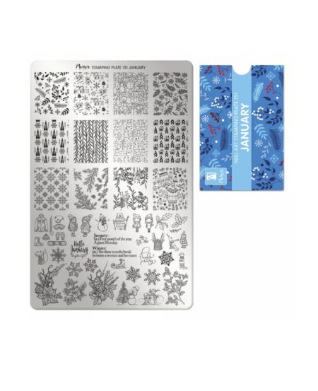 Piastra Stamping Moyra® 151 - January - 9,5cm x 14,5cm