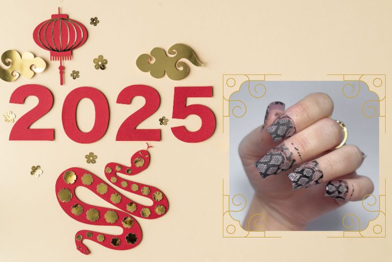 Capodanno Cinese 2025: Idee Nail Art Feng Shui con Colori Fortunati per Ogni Segno Zodiacale