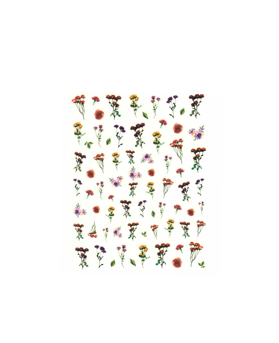 sticker per unghie con fiori primaverili