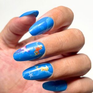 Manicure Estiva Azzurra