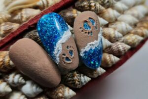 Nail Art Estiva Sabbia 3D
