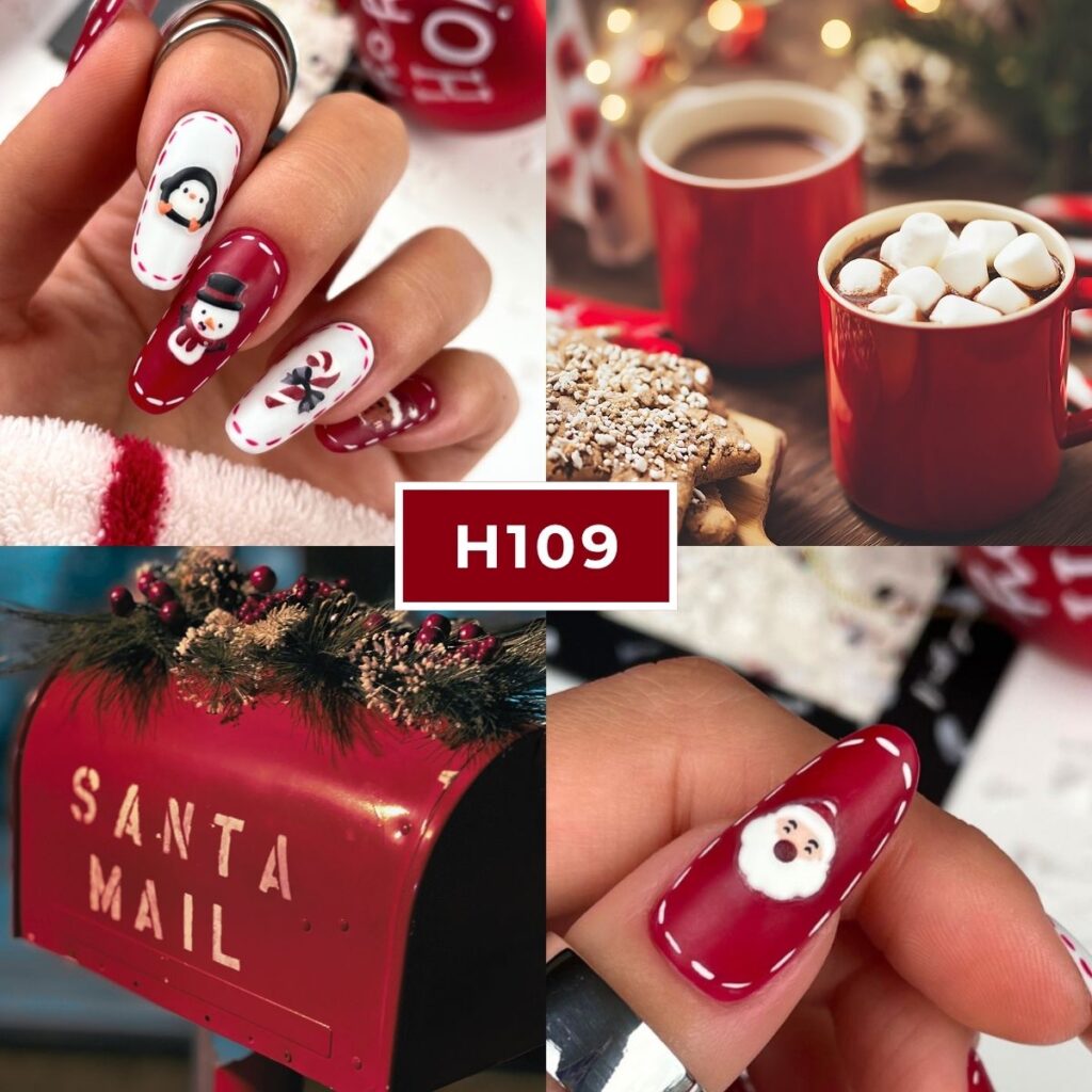 unghie rosse natale