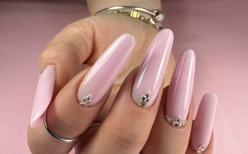 Ricostruzione Unghie Gel No Heat Baby Pink Glitter