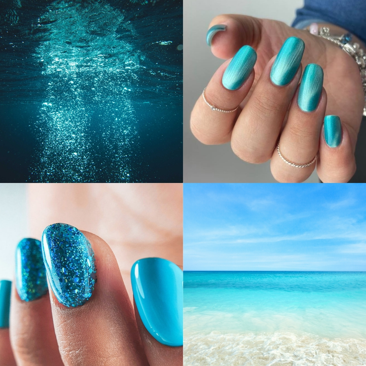colori unghie estate 2026 - Blu Nails