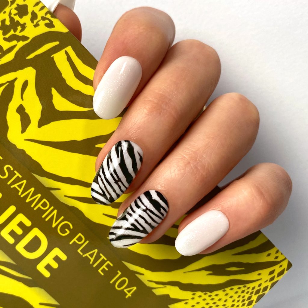 Animalier zebrato bianco e nero 